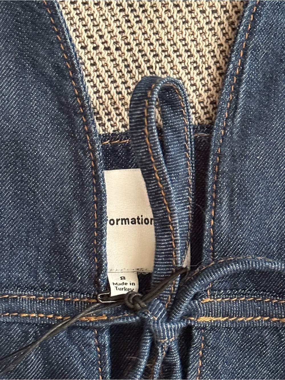 Reformation Kyleigh Denim Halter Top - Picture 3 of 3